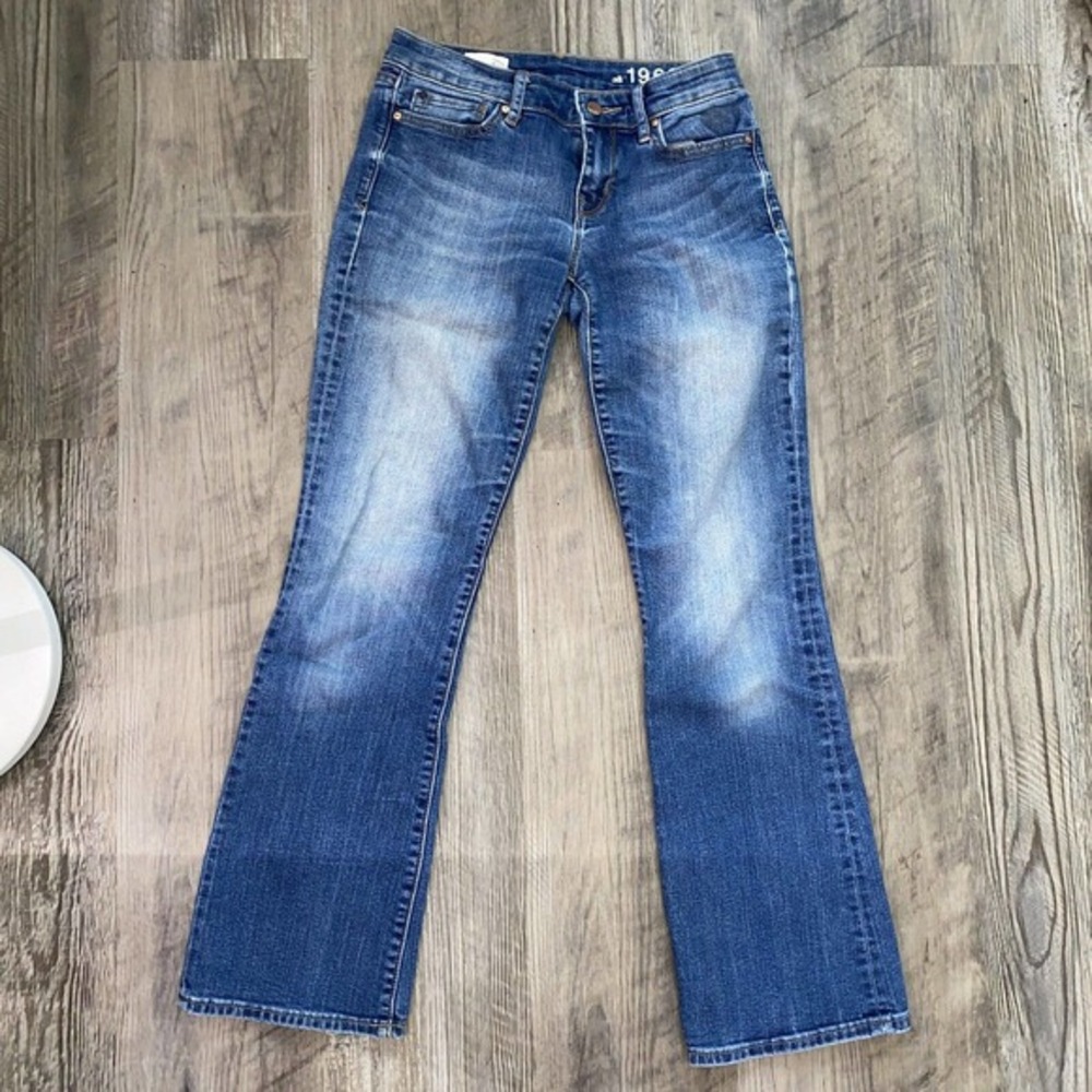 Gap 1969 Sexy Boot Jeans Women's 25 Regular Blue Medium Wash Denim Low Rise Y2K